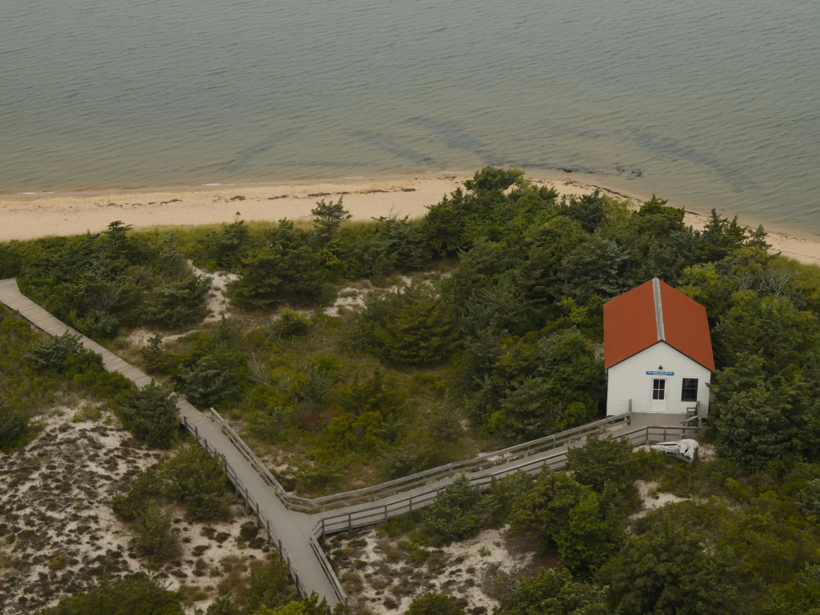 Overhead view of Paradise Bay